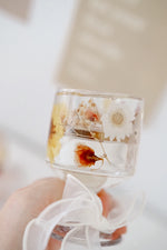 Load image into Gallery viewer, WINE GLASS FLOWER CANDLE