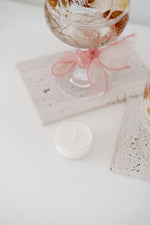 Load image into Gallery viewer, WINE GLASS FLOWER CANDLE